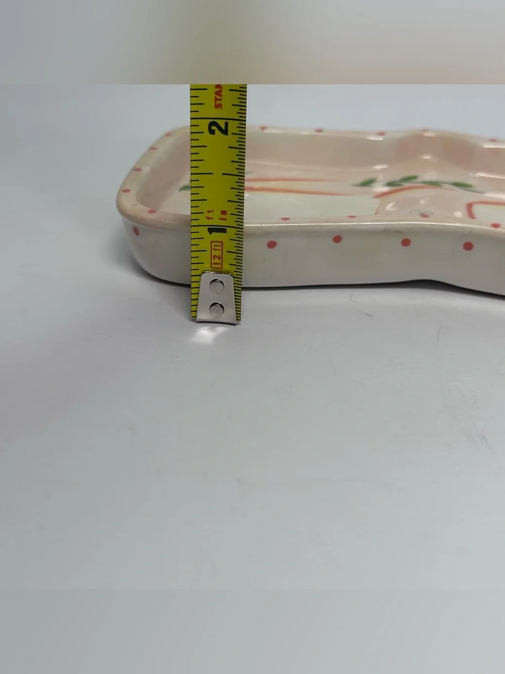 Bella Casa Ganz Eyeglass Sunglasses Holder Tray Butterflies Ceramic Desk Dish